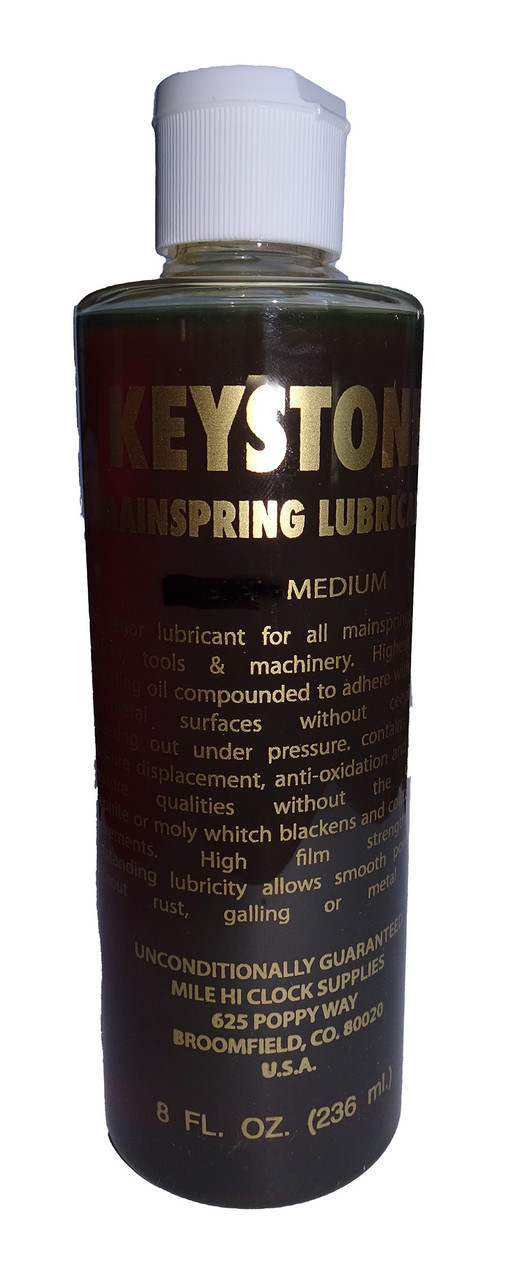 KEYSTONE MAINSPRING LUBRICANT - MEDIUM 8 OUNCES