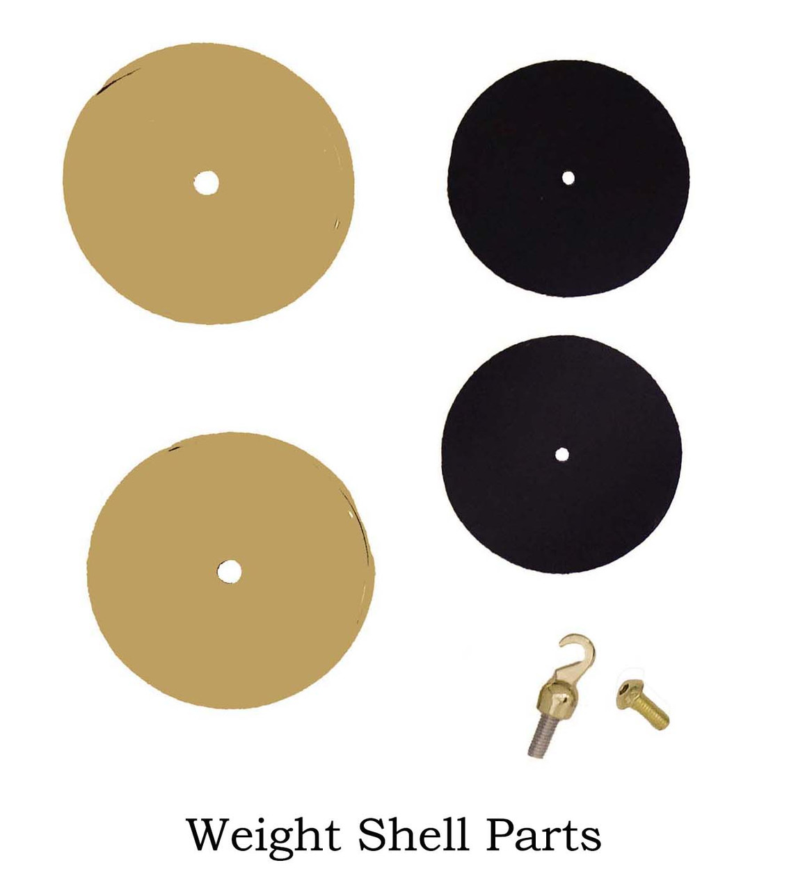 WEIGHT SHELL POLISHED BRASS FINISH 60 X 245MM - KSU SINGLE