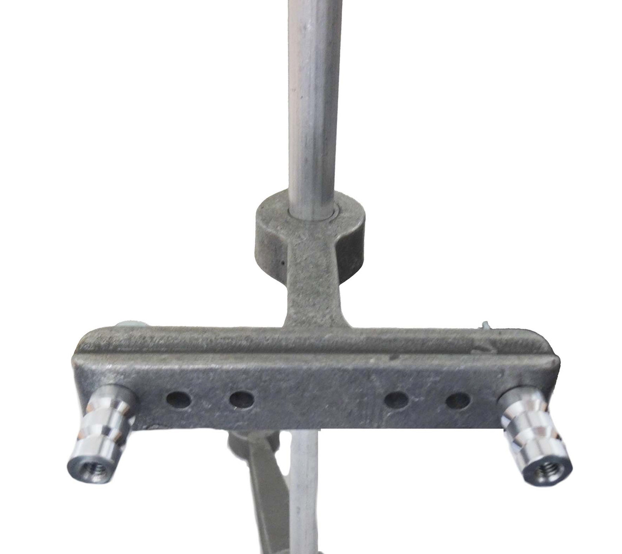 CLOCK REGULATING STAND WITH THUMB SCREW LEVELING BASE - ALUMINUM