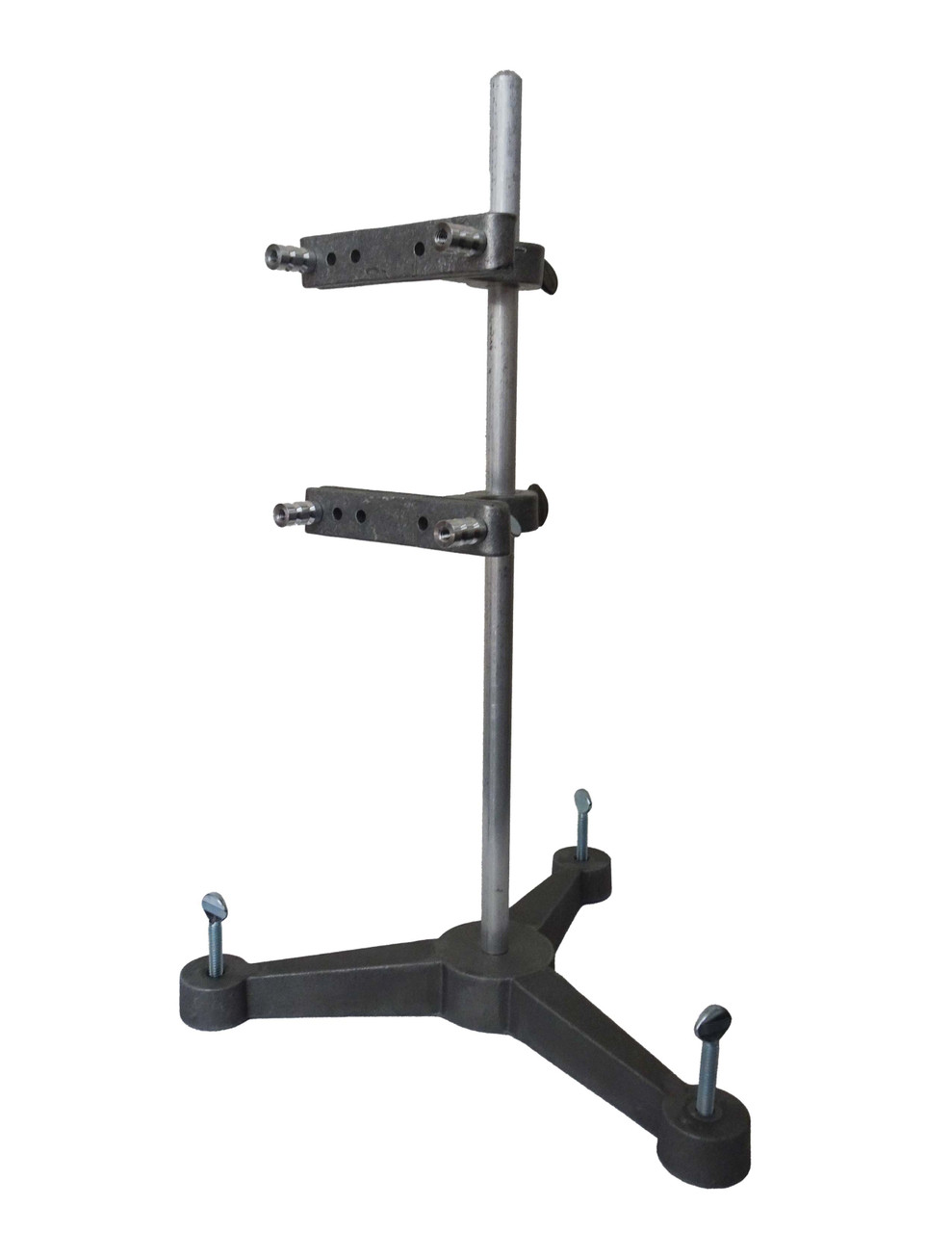 CLOCK REGULATING STAND WITH THUMB SCREW LEVELING BASE - ALUMINUM