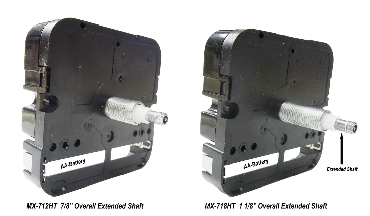 MINI QUARTZ MOVEMENTS HIGH TORQUE EXTENDED SHAFTS AA-BATTERY TAKANE