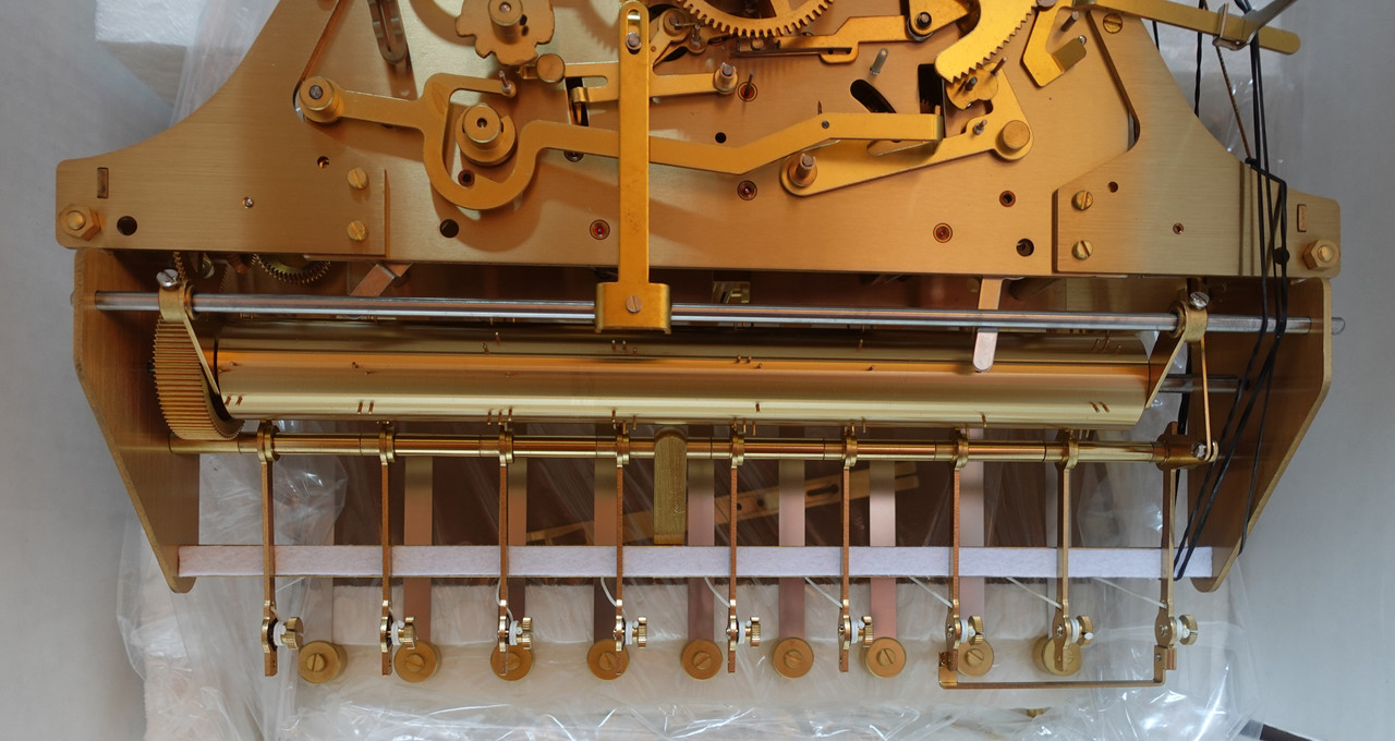 クルンꔛ‬⸃⸃ KIENINGER TRIPLE CHIME 9 TUBULAR BELL MOVEMENT HTU-06 - 116CM