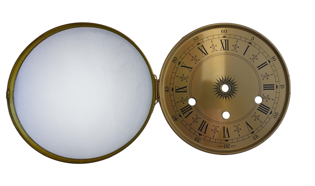 URGOS UW06 DIAL-BEZEL-GLASS BRASS ROUND ROMAN