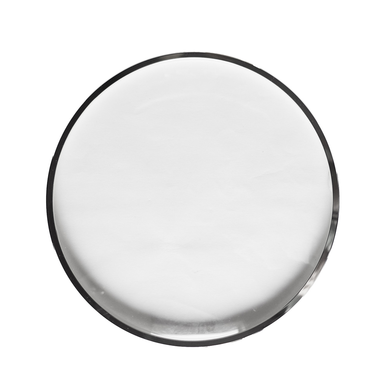 CHROME BEZEL 6 1/4" WITH GLASS PUSH ON