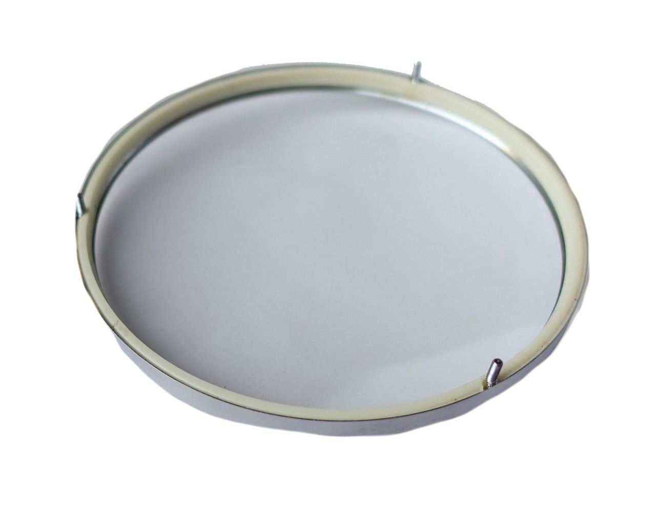 CHROME BEZEL 4 1/2" WITH GLASS PUSH ON