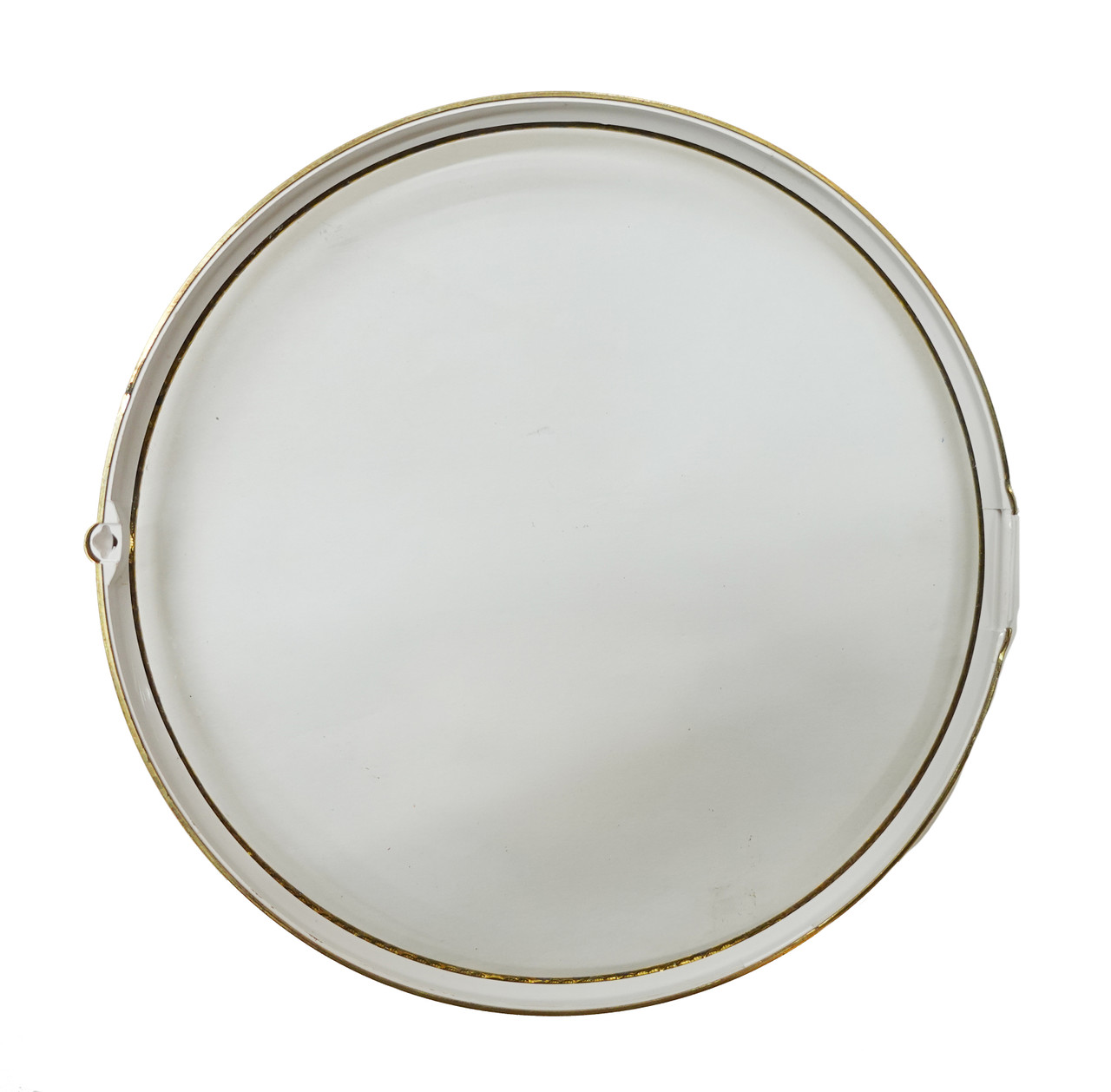 POLISHED BRASS DECORATIVE BEZEL 6 1/4" PUSH ON STYLE