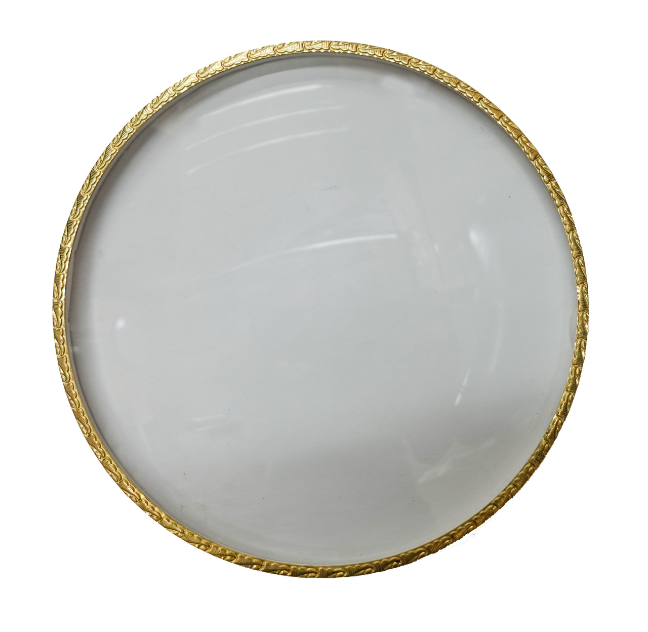 POLISHED BRASS DECORATIVE BEZEL 6 1/4" PUSH ON STYLE