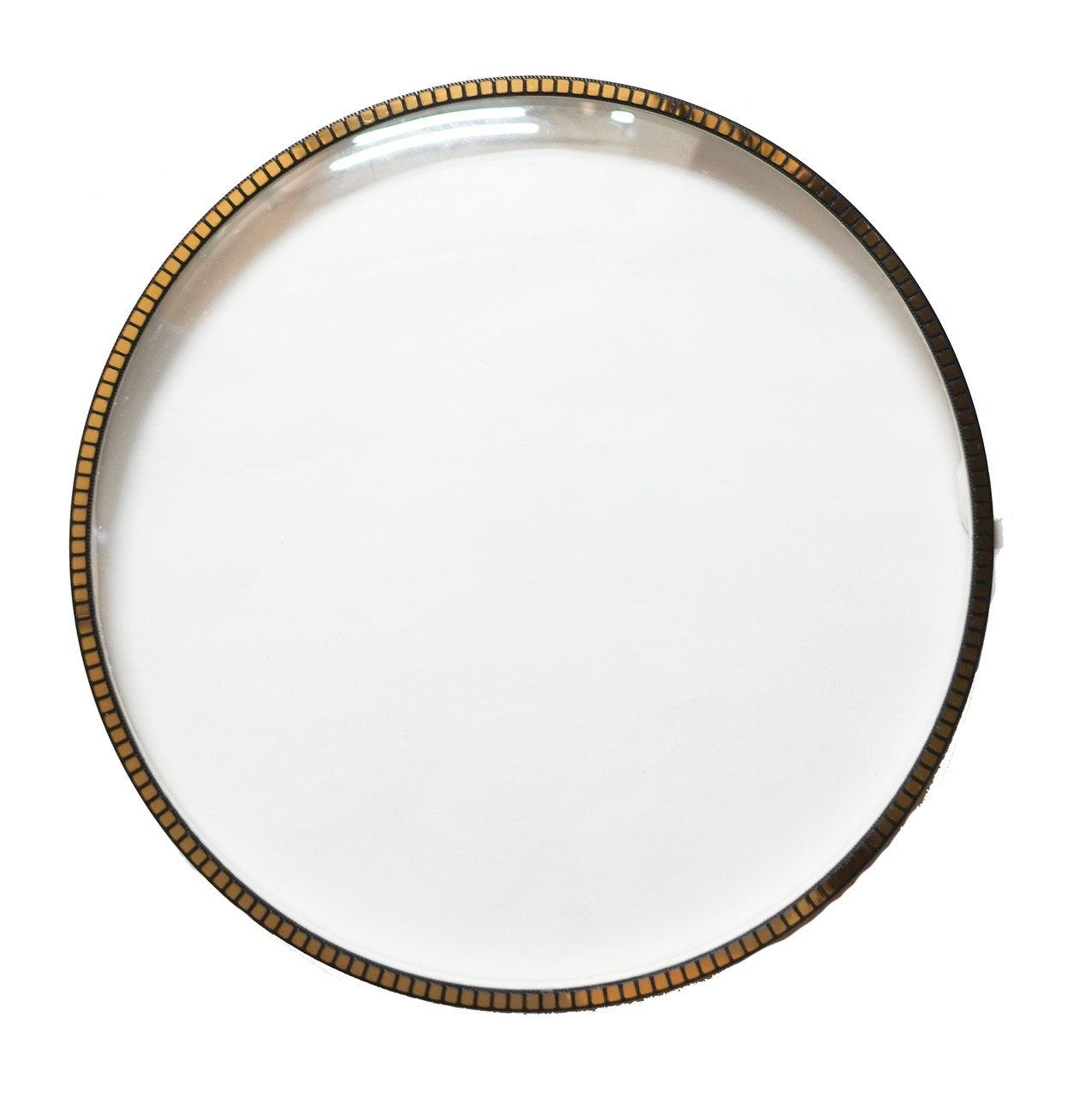 POLISHED BRASS MODERN BEZEL 5 7/8" PUSH ON STYLE