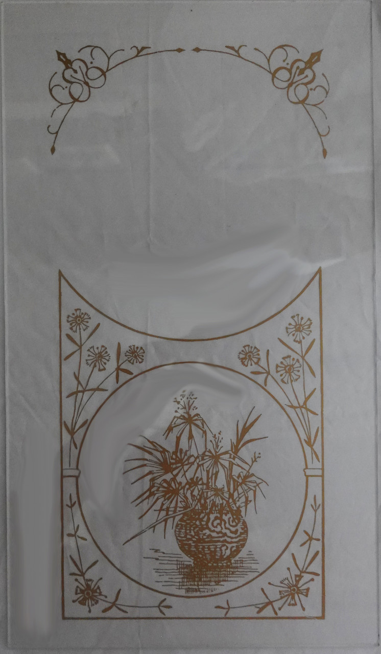 GLASS - KITCHEN CLOCK  WITH PLANT BASKET GOLD