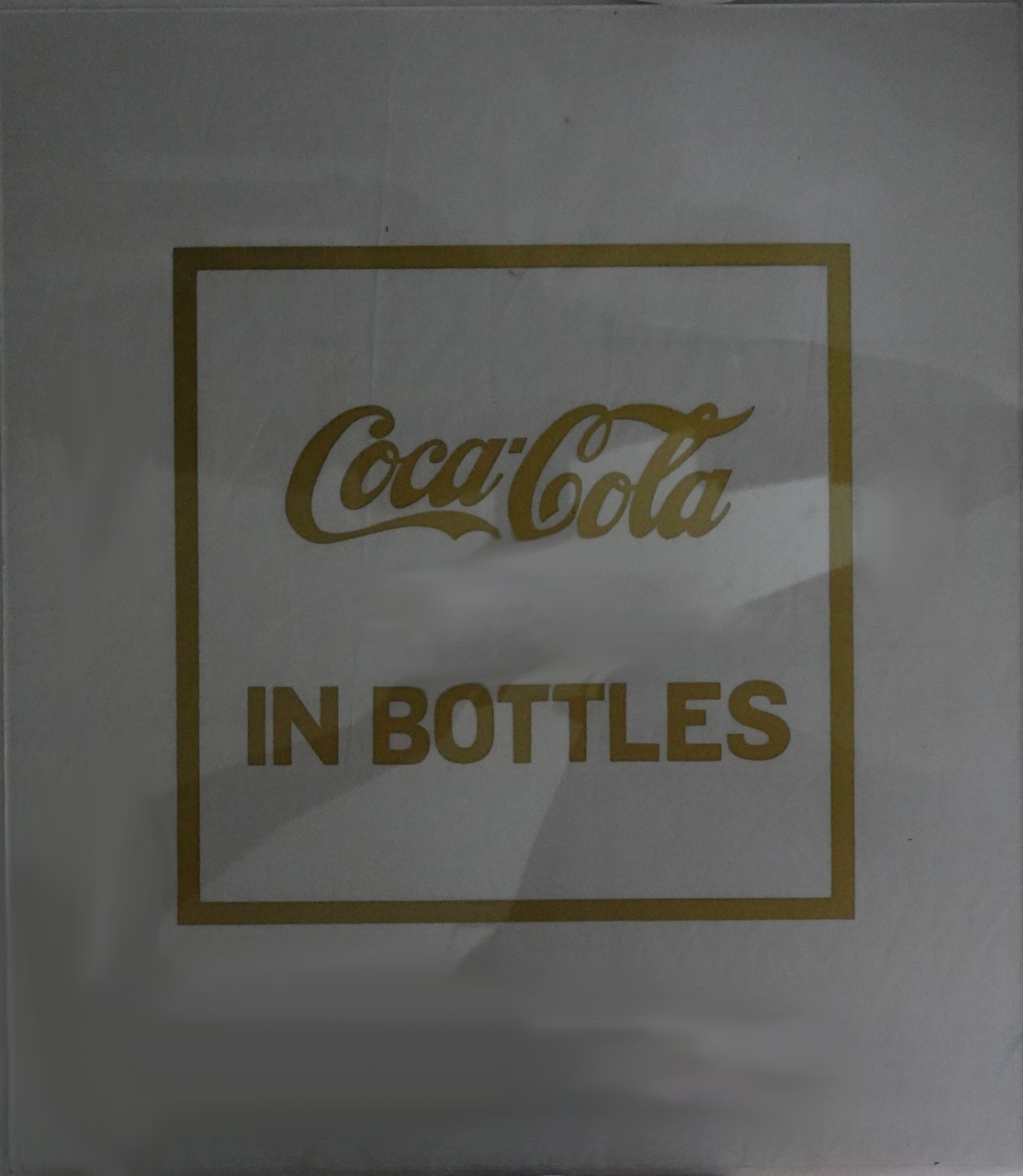 GLASS - COCA COLA IN BOTTLES - GOLD