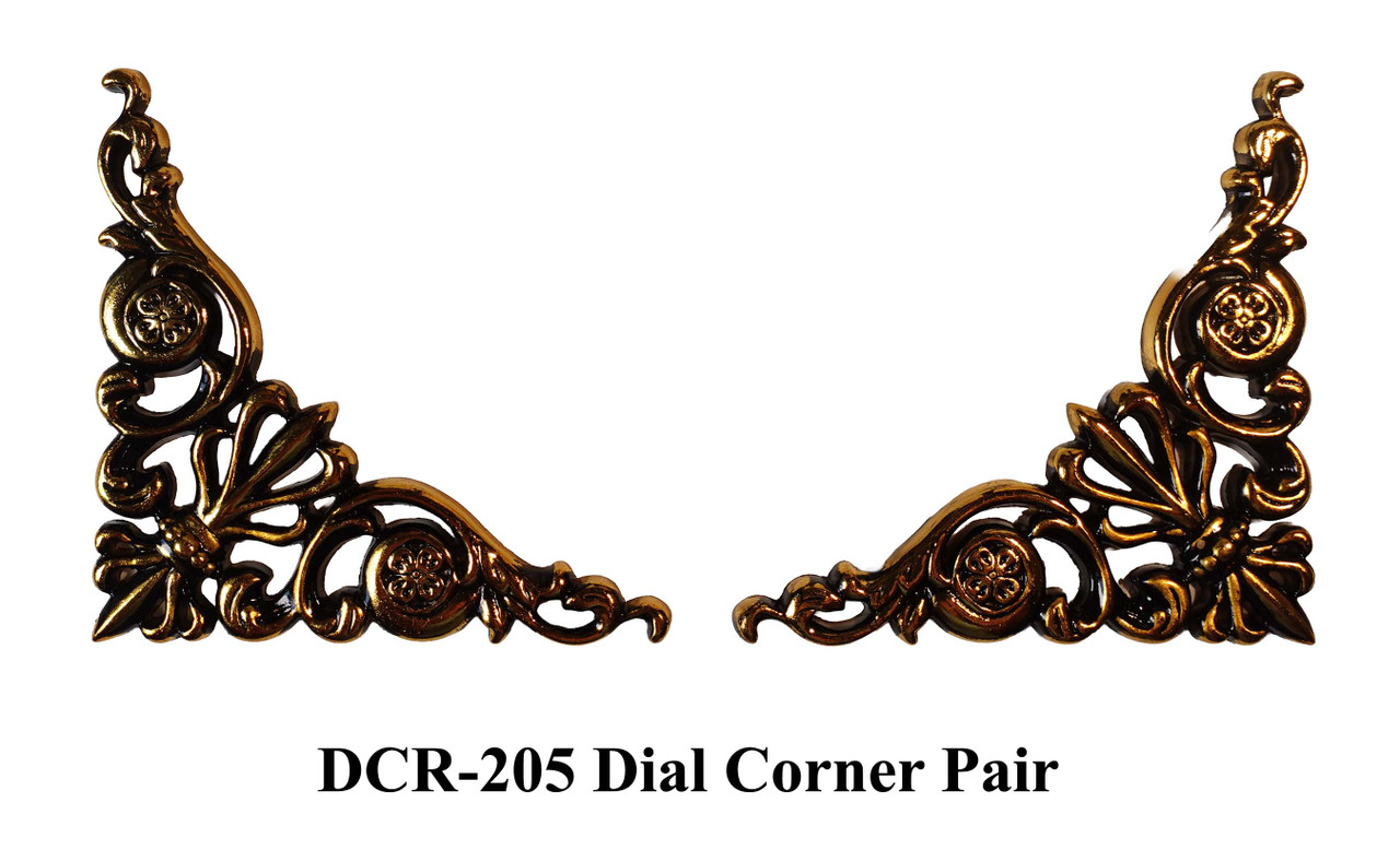 ELEGANT DIAL CENTER, CORNERS, AND MOON RING