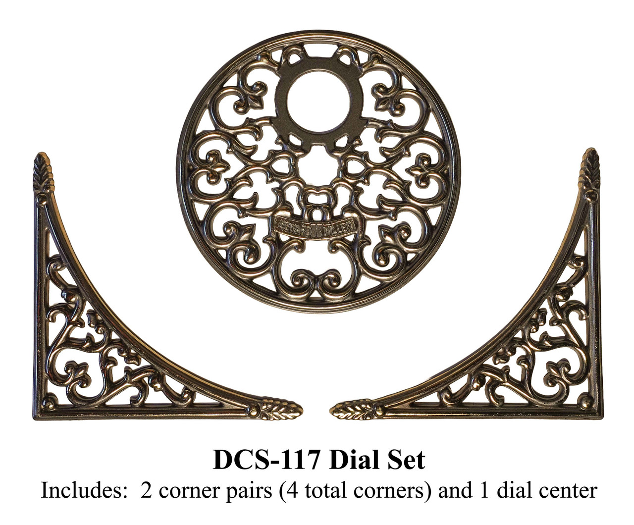 DIAL CENTER AND CORNERS WITH HEART DESIGN