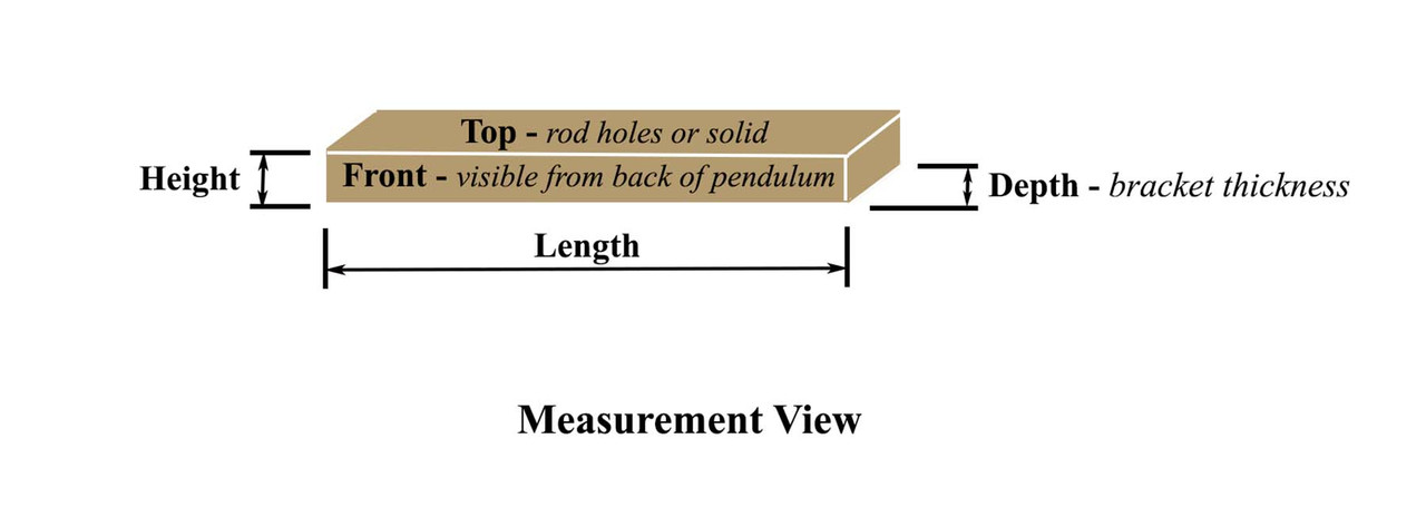 PENDULUM LYRE 7 ROD TOP BRACKET - GERMAN