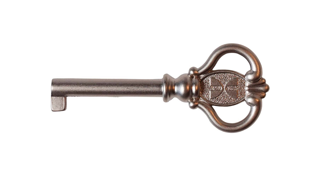 NICKEL GRANDFATHER DOOR CASE KEY