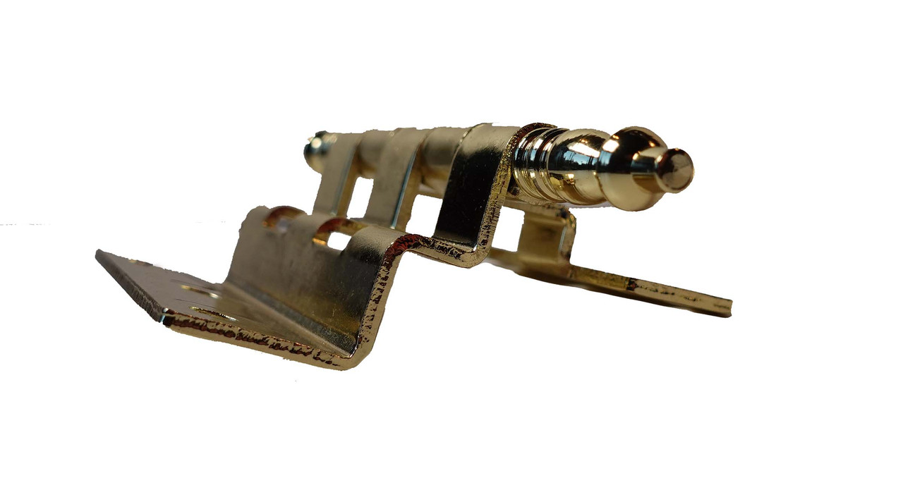 FANCY GRANDFATHER POLISHED BRASS FINISHED HINGE PAIR