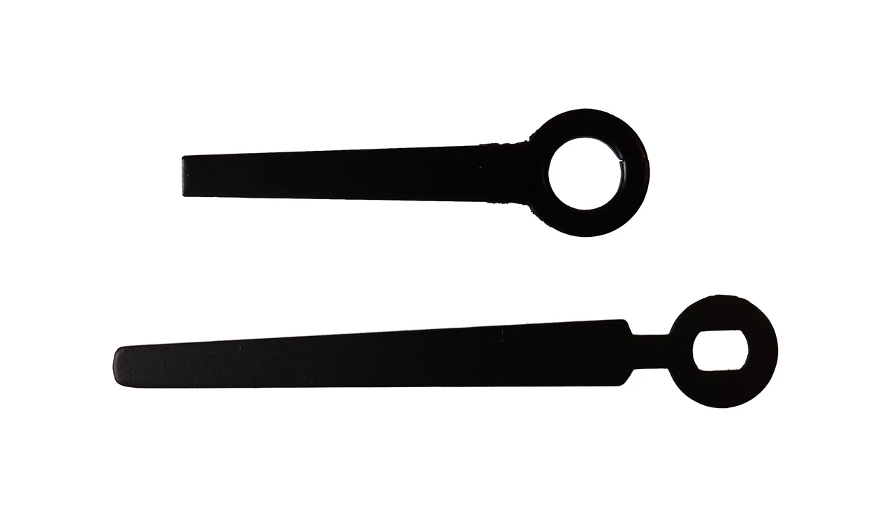 BATTERY CLOCK HANDS 1 1/8" MINUTE - BLACK