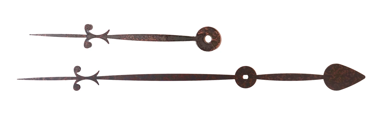 GALLERY CLOCK HANDS 5 3/4" MINUTE - AGED DAPPLE