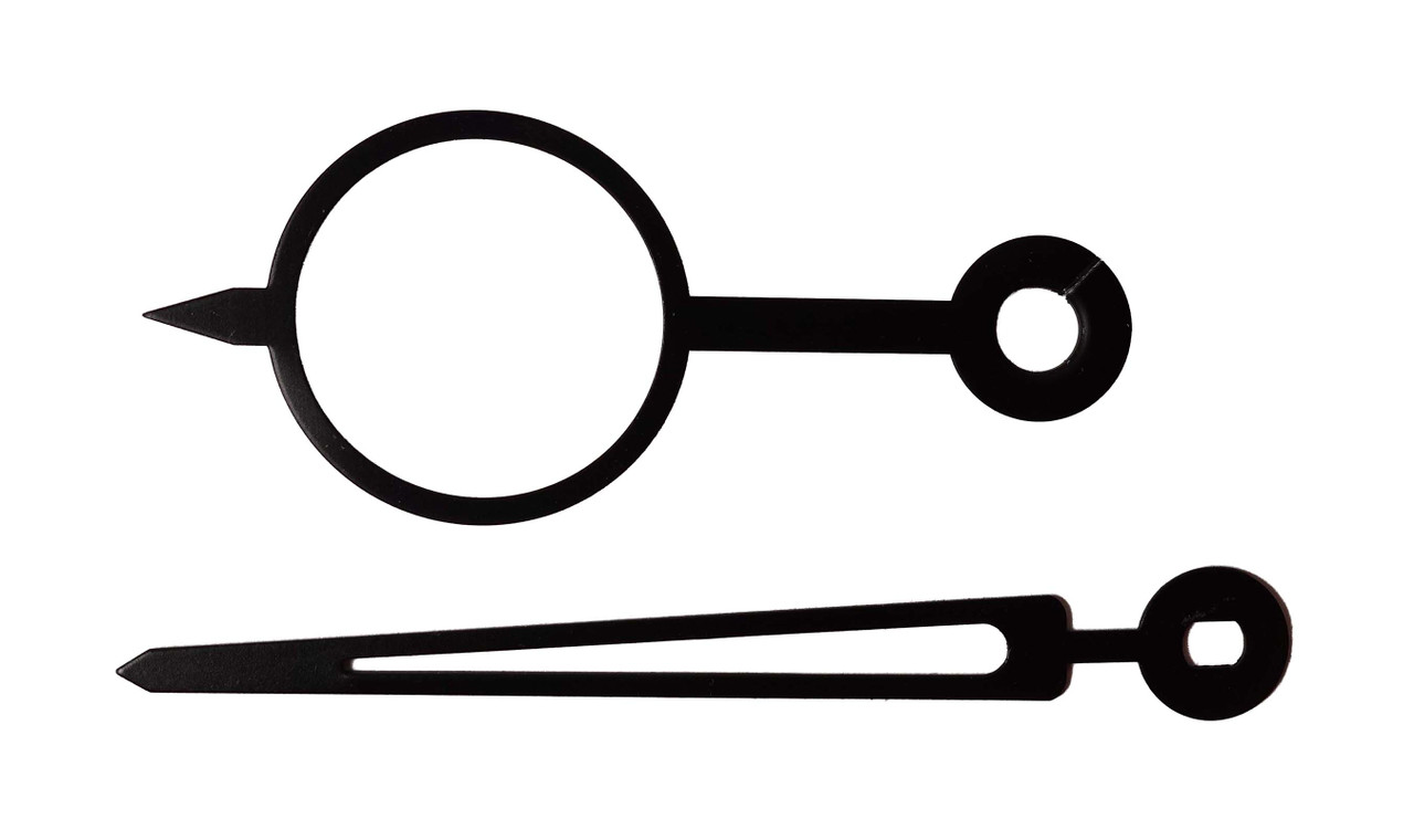 BATTERY CLOCK HANDS 2 1/2" MINUTE - BLACK
