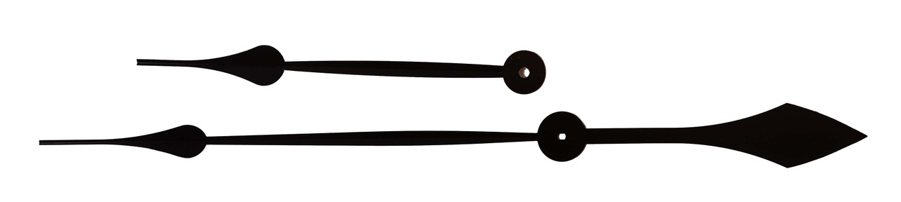 GALLERY CLOCK HANDS 9 7/8" MINUTE - REVERSIBLE BLACK OR WHITE