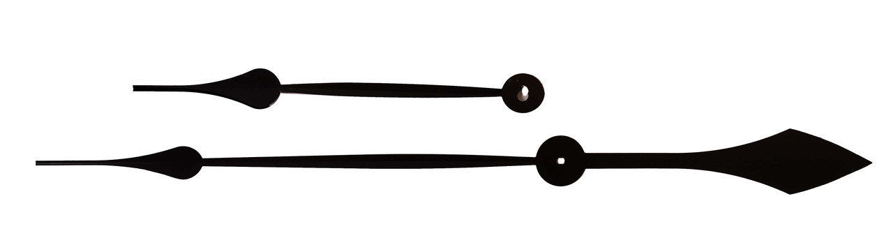 GALLERY CLOCK HANDS 9 7/8" MINUTE - REVERSIBLE BLACK OR WHITE