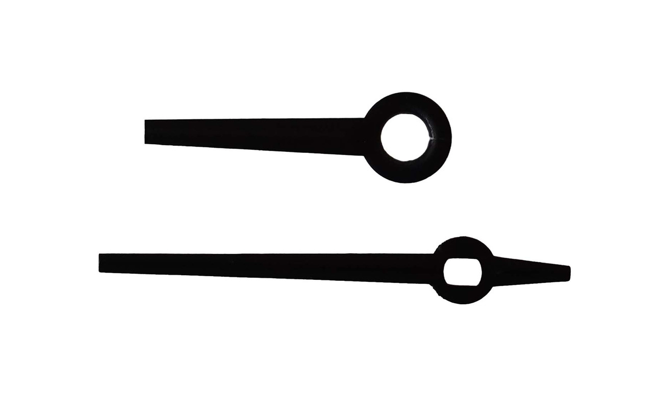 BATTERY CLOCK HANDS 1 11/16" MINUTE - BLACK