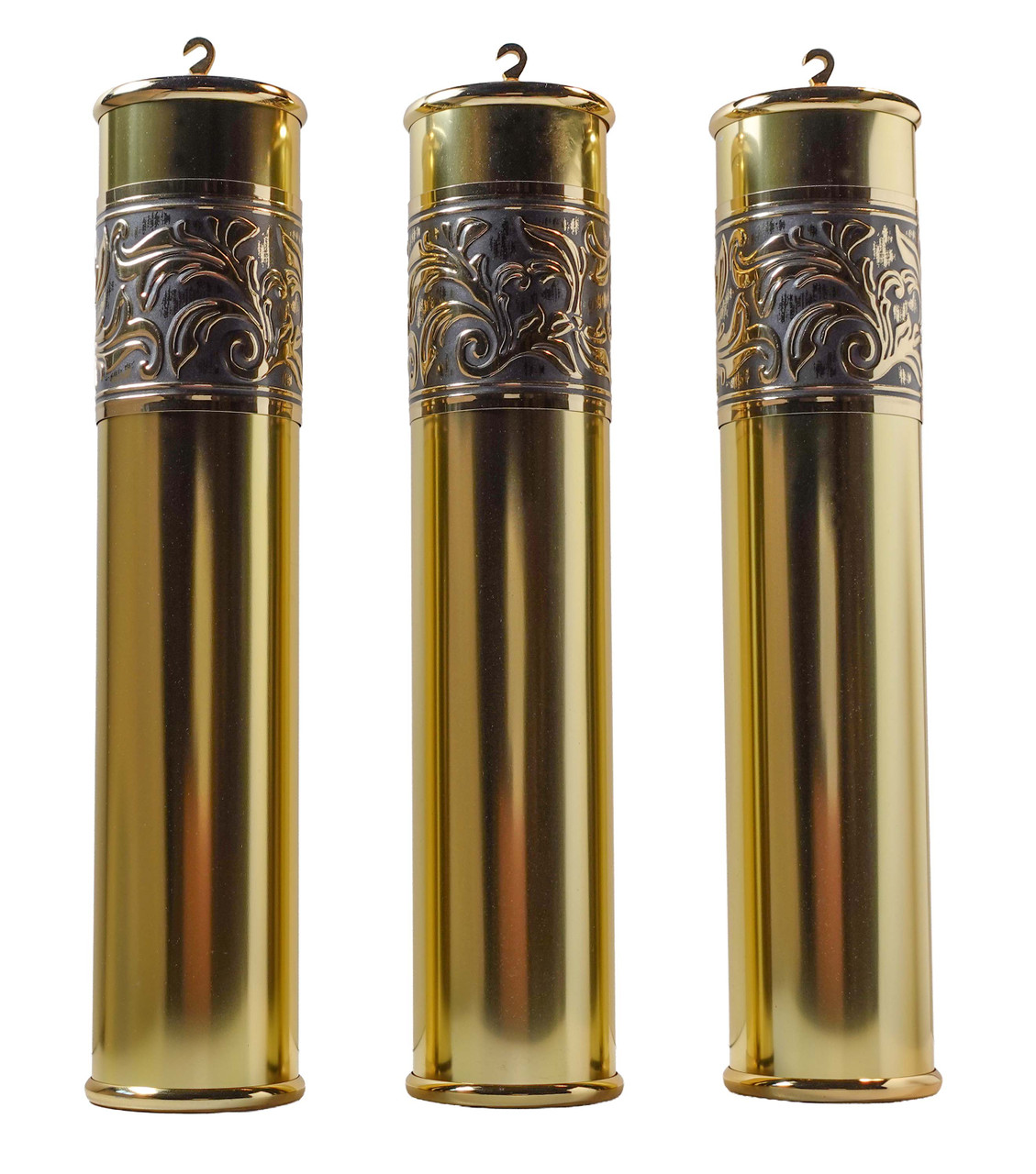 POLISHED BRASS MSU CONCERTO 60 X 294MM BANDED WEIGHT SHELL SET OF 3