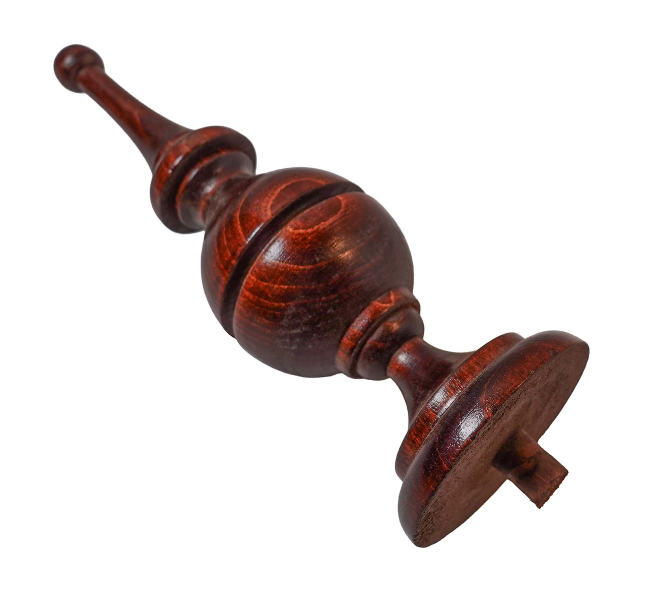 FINIAL WOOD FINISHED SATIN WINDSOR CHERRY 6 1/4"L - HOWARD MILLER SULLIVAN