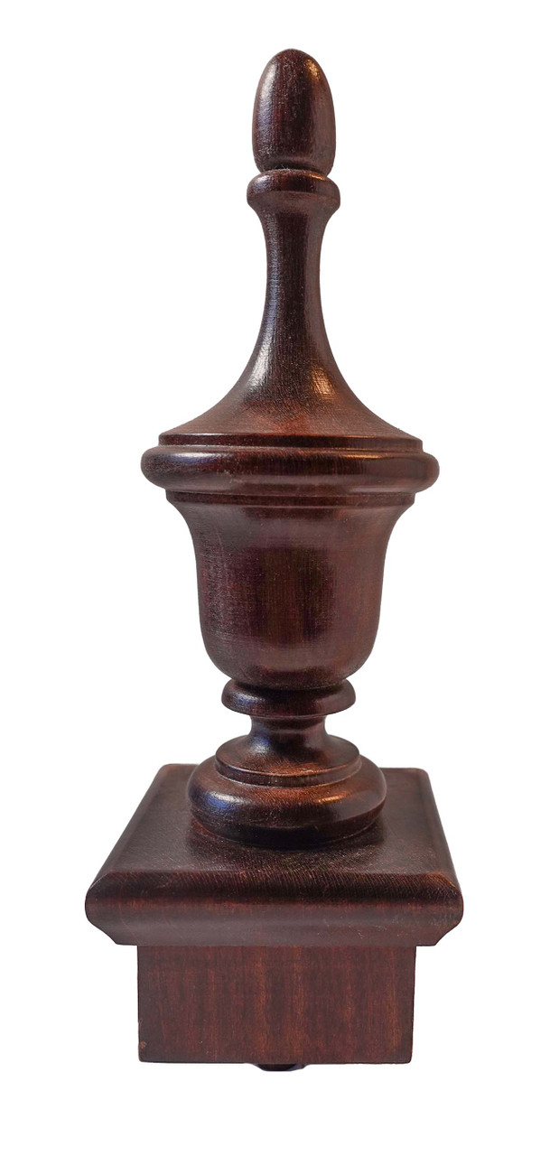 FINIAL WOOD FINISHED SATIN AMERICANA CHERRY 6 3/4"L - HOWARD MILLER HERITAGE