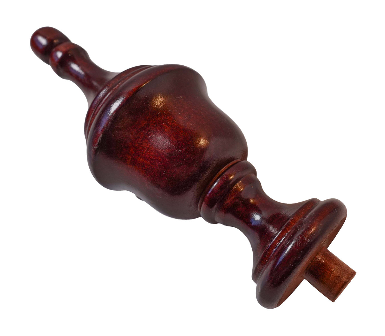 FINIAL WOOD FINISHED SATIN DARK CHERRY 6"L - RIDGEWAY