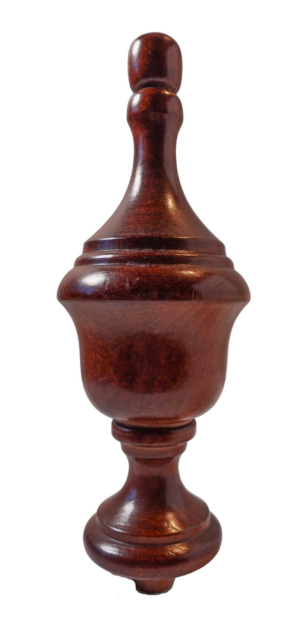 FINIAL WOOD FINISHED SATIN LIGHT CHERRY 6"L - RIDGEWAY