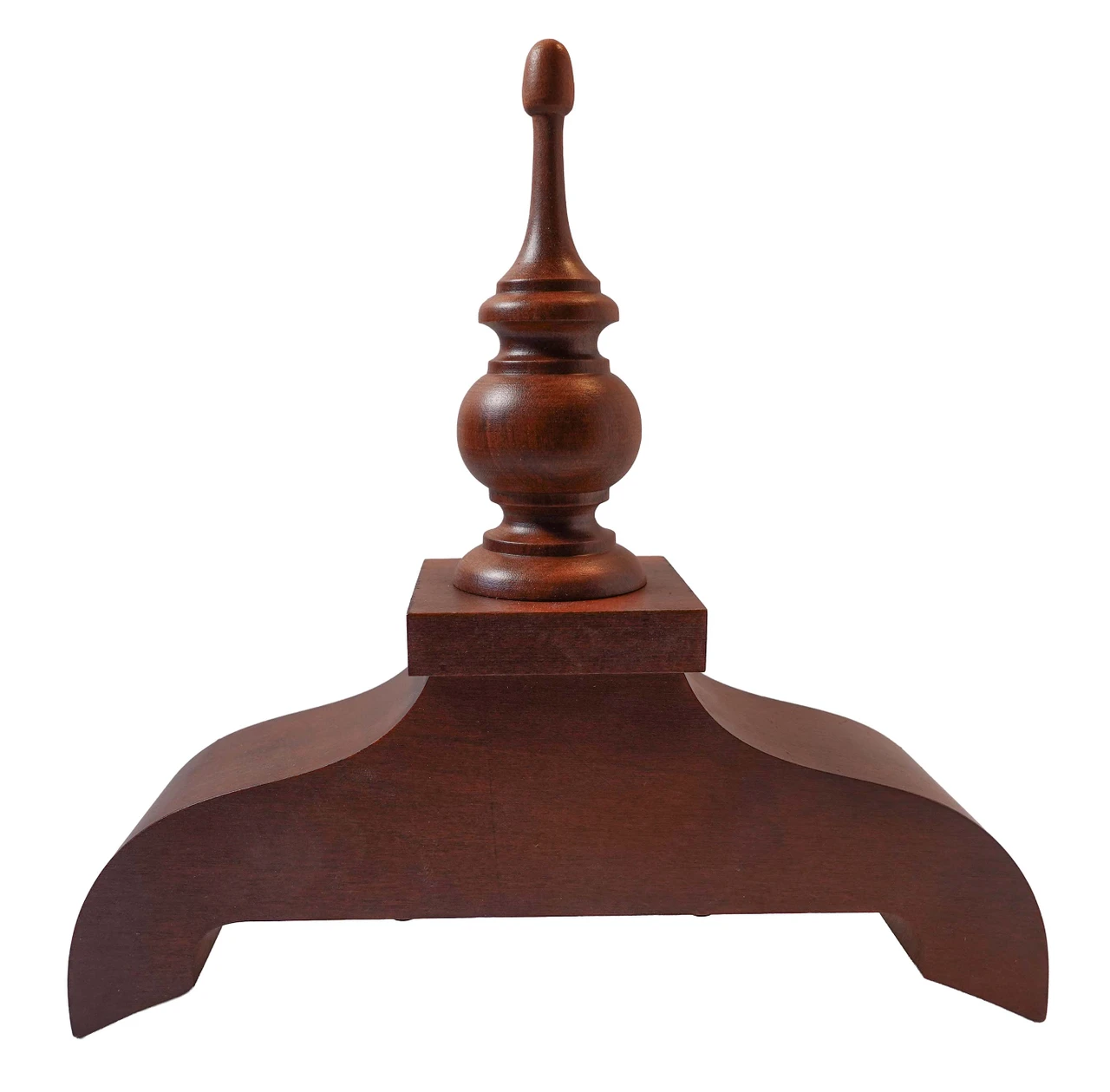 FINIAL WOOD FINISHED SATIN HAMPTON CHERRY 8 1/2"L - HOWARD MILLER