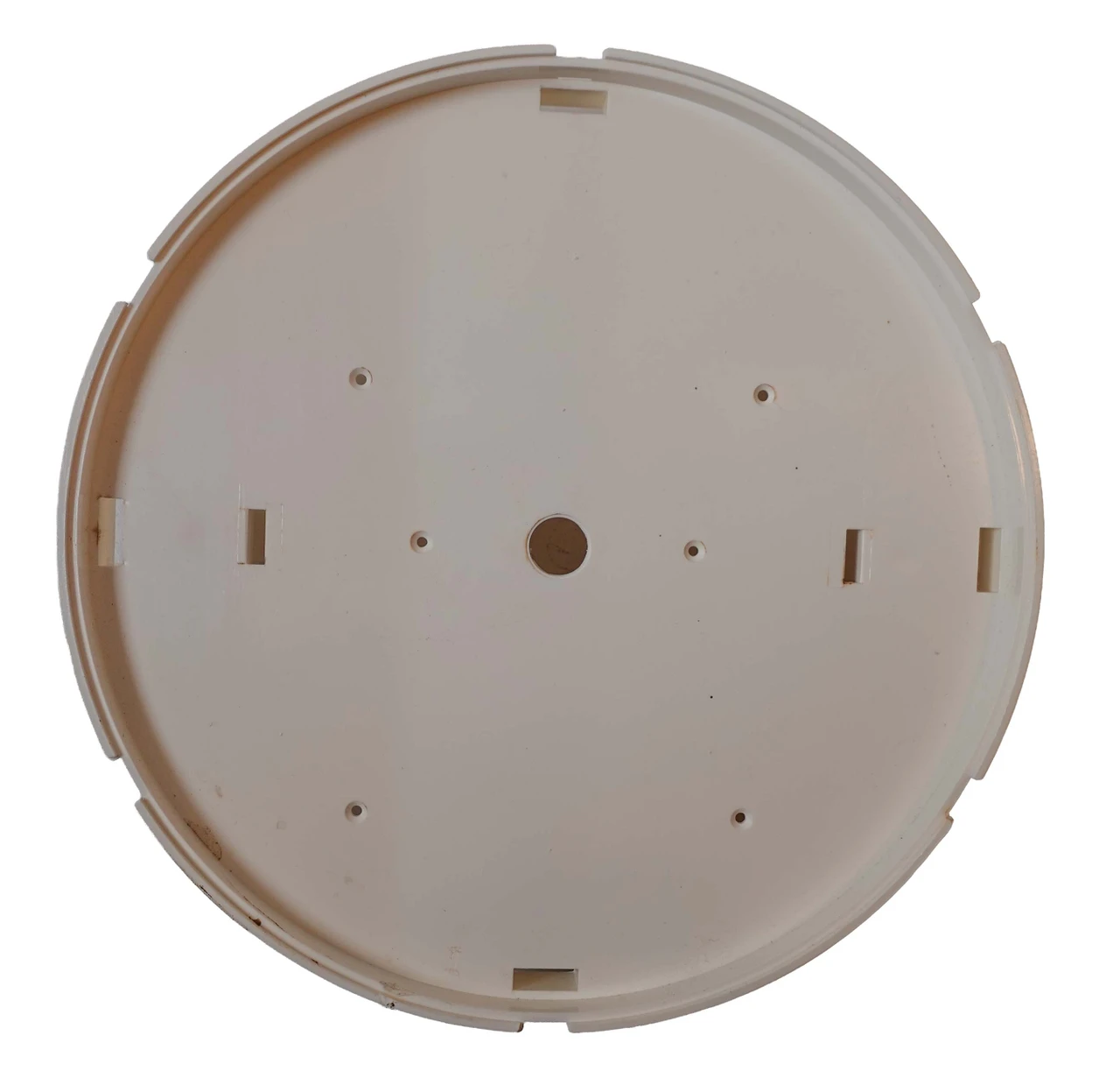 PLASTIC DIAL PAN FOR 6 1/2" DIAL - USED ON HOWARD MILLER BATTERY CLOCKS