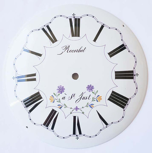 DIAL 9 1/8" MORBIER PORCELAIN ROMAN DIAL 9 1/8" MORBIER PORCELAIN ROMAN