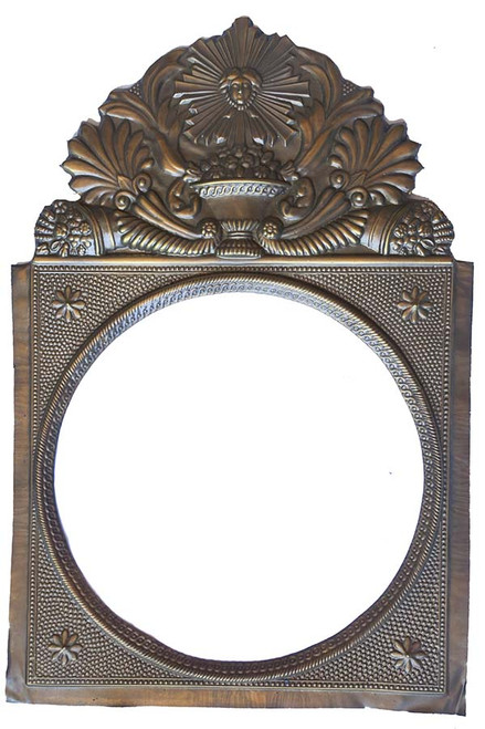 DIAL 15 1/4" X 10 1/4" MORBIER CASE FRONT BRONZE SUNBURST DIAL 15 1/4" X 10 1/4" MORBIER CASE FRONT BRONZE SUNBURST