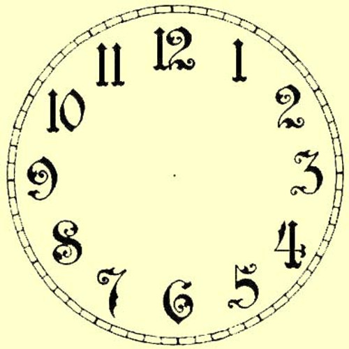 ANTIQUE ARABIC PAPER DIALS - ANTIQUE IVORY