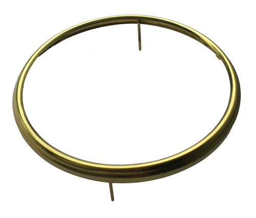 BRASS BEZEL 5 7/8" WITH GLASS-FIXED PRONGS BRASS BEZEL 5 7/8" WITH GLASS-FIXED PRONGS