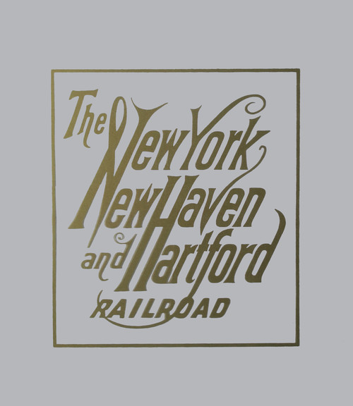 GLASS -THE NEW YORK NEW HAVEN AND HARTFORD RAILROAD GOLD