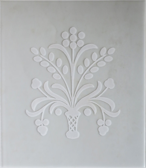 GLASS - FROSTED ETCHED BASKET