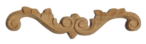 CLOCK CROWN DECORATION UNFINISHED OAK 14"L