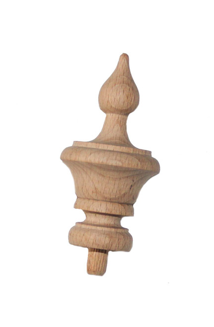 FINIAL WOOD UNFINISHED OAK 3 1/4"L