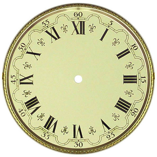 DIAL-BEZEL-GLASS 6 1/4" ROUND FANCY ROMAN DIAL-BEZEL-GLASS 6 1/4" ROUND FANCY ROMAN