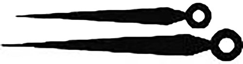 HERMLE QUARTZ HANDS FOR 8" DIAL BLACK