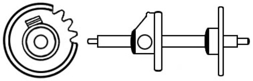 HERSCHEDE CYLINDER GEAR DRIVE ASSEMBLY