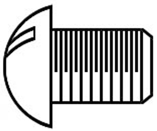 HERSCHEDE DIAL SCREW ROUND HEAD SILVER PLATED