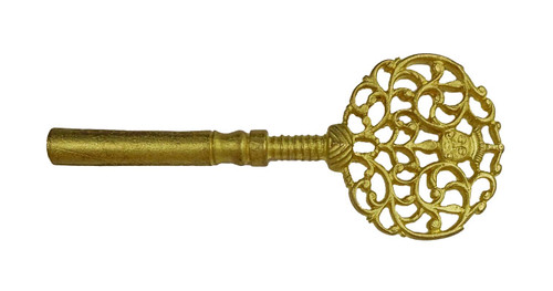 KEY FANCY GOLD WITH CROWN AND FACE KEY FANCY GOLD WITH CROWN AND FACE