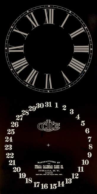 ITHACA KILDARE BLACK TIME AND CALENDAR PAPER DIALS ITHACA KILDARE BLACK TIME AND CALENDAR PAPER DIALS