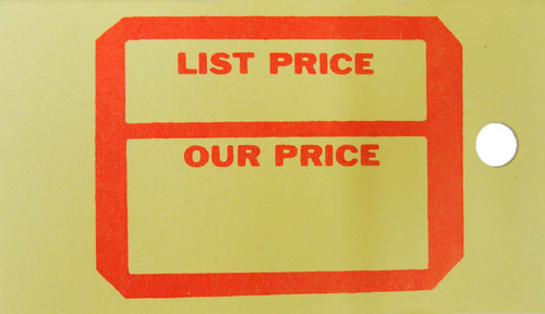 PRICING TAGS - MEDIUM 50 PIECES