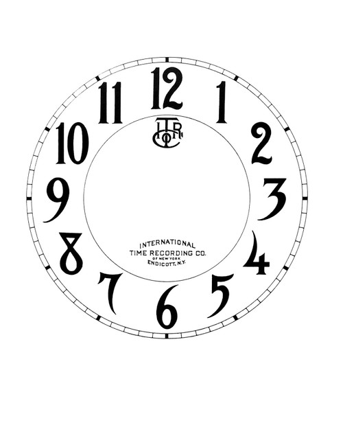 SPECIALTY INTERNATIONAL TIME RECORDING ARABIC PAPER DIAL