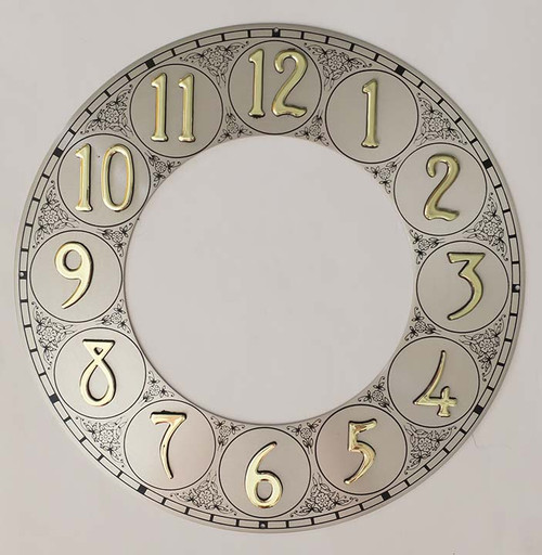 CHAPTER RING 7 5/8" ARABIC SILVER HERMLE