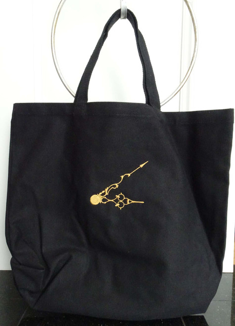 BAG CANVAS BLACK TOTE WITH LEGENDARY AND HANDS